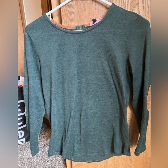 Hunter green patch elbow long sleeve size small - Picture 2 of 4
